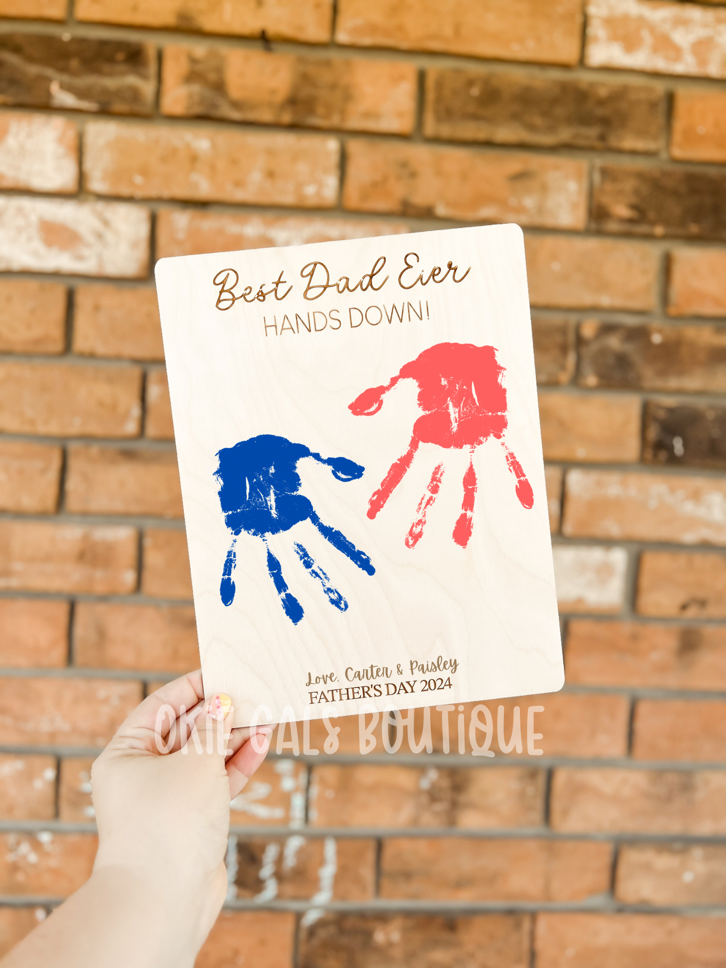 Best Dad Ever Handprint Board