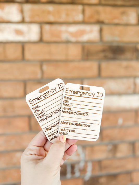 Emergency ID tags