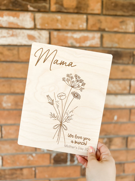 We Love You a Bunch Handprint Board